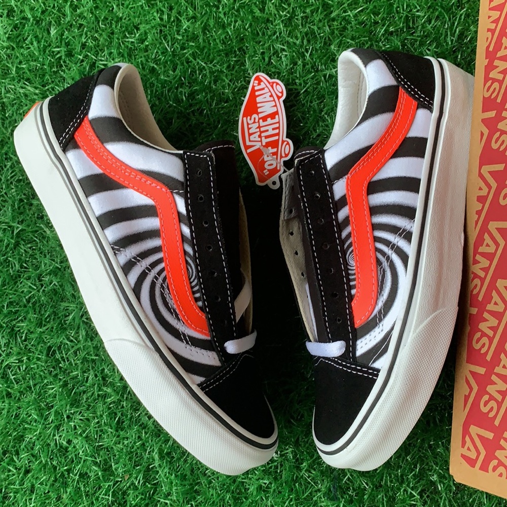 VANS STYLE 36 Swirl Black/Fiery Coral Men’s - Picture 15 of 16